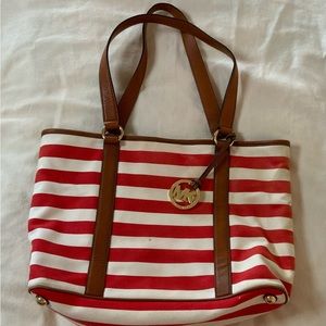 Michael Kors Red and White shoulder bag